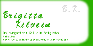 brigitta kilvein business card